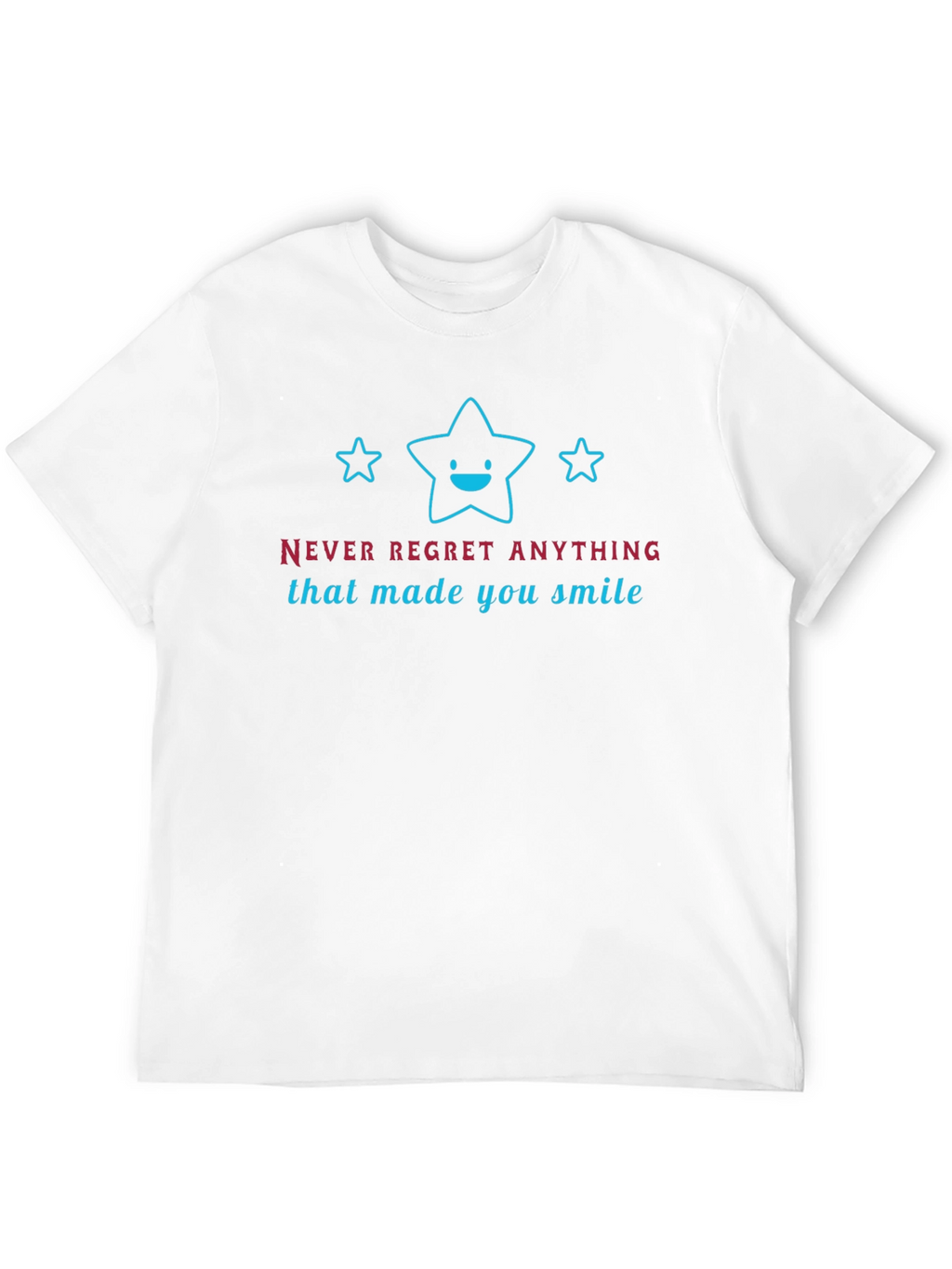 Smile Stars Graphic Tee - Mens Black T-Shirt