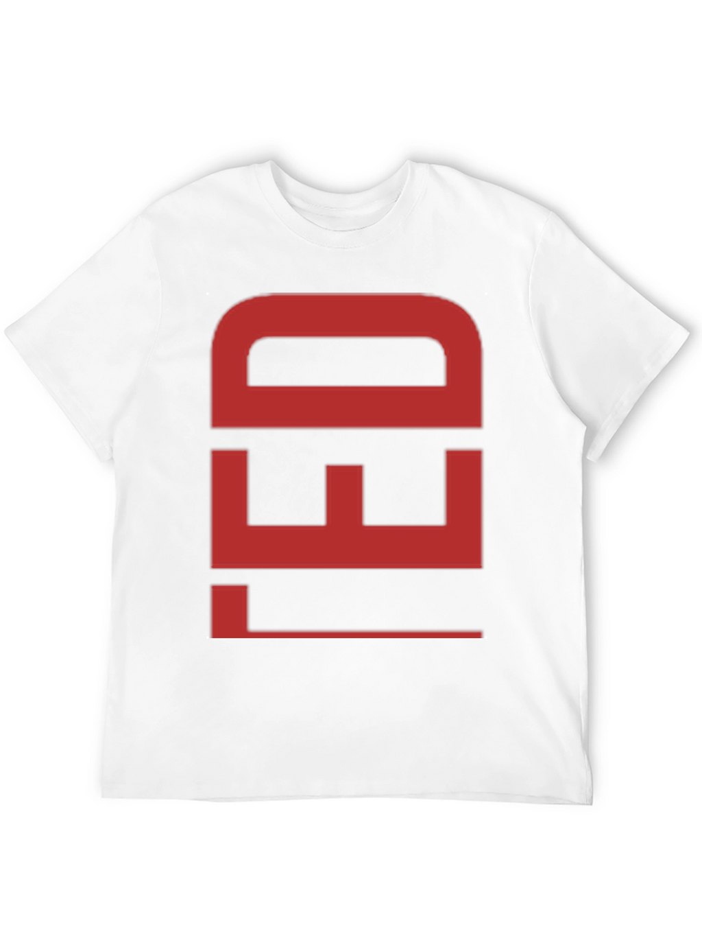 Bold Red Graphic Print Black Cotton T-Shirt