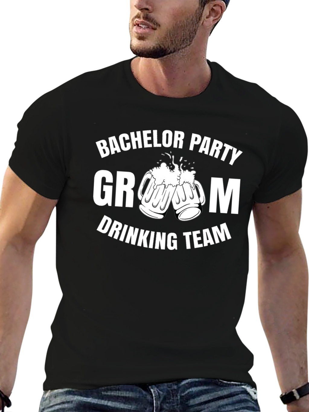 Bachelor Party Groom Drinking Team T-Shirt
