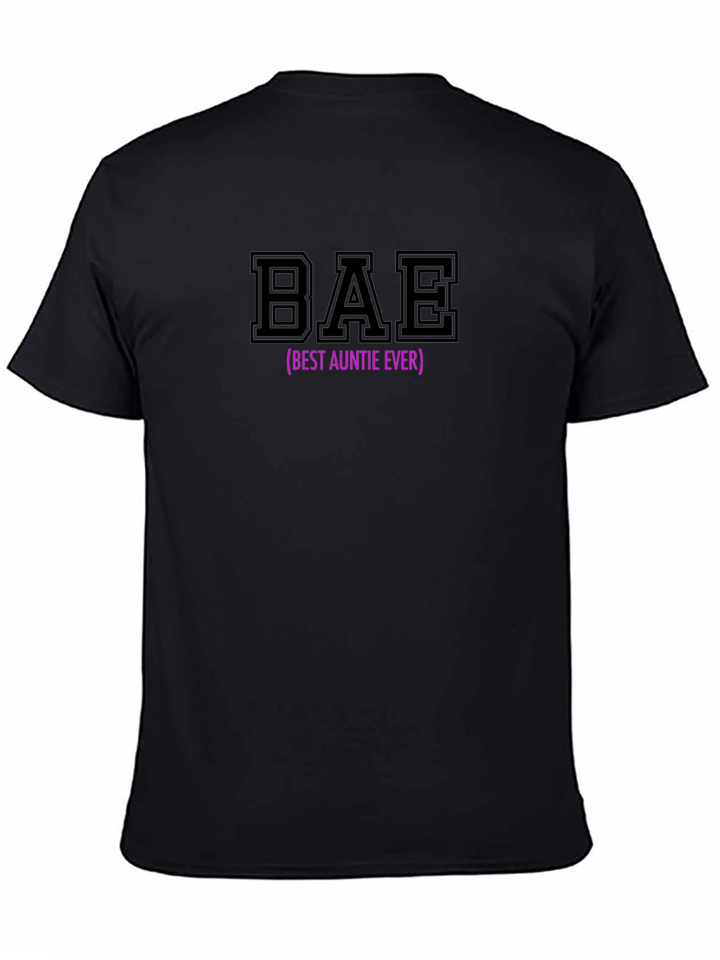BAE (Best Auntie Ever) Black Graphic T-Shirt