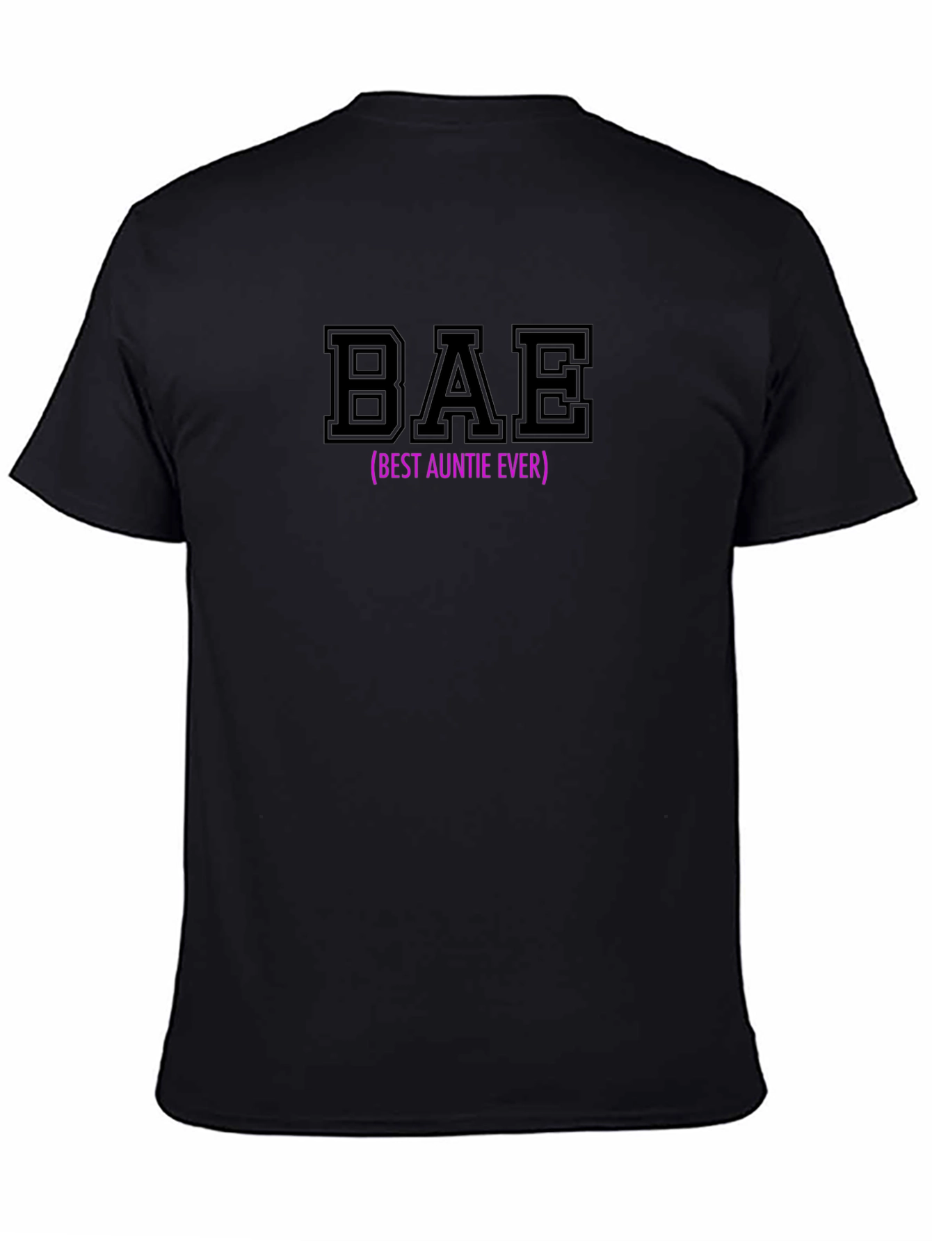 BAE (Best Auntie Ever) Black Graphic T-Shirt