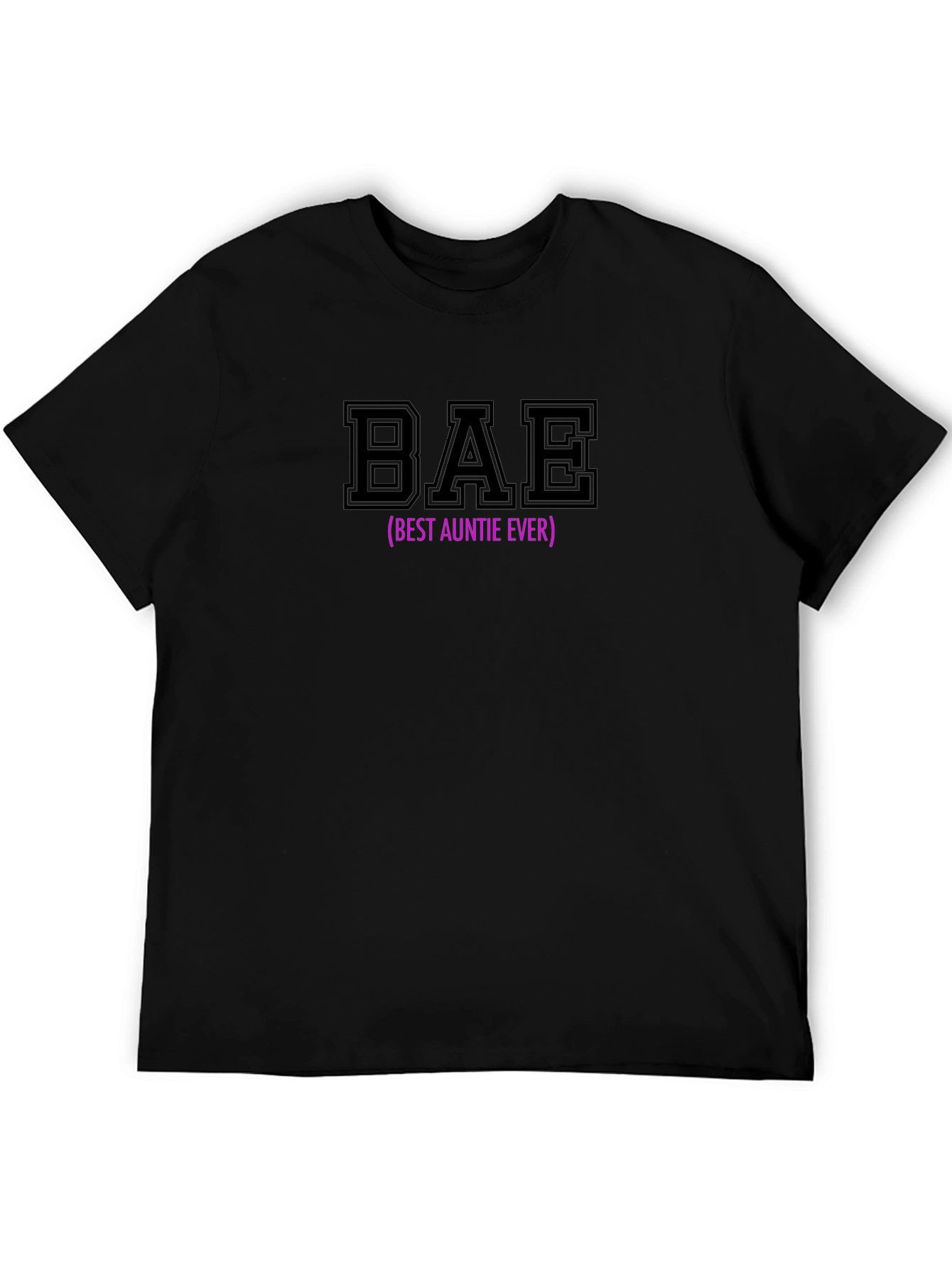 BAE (Best Auntie Ever) Black Graphic T-Shirt