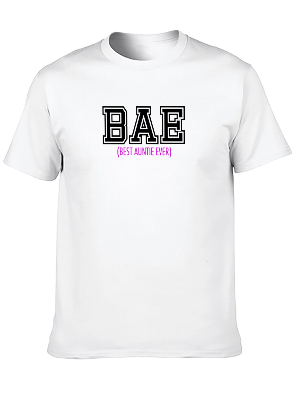 BAE (Best Auntie Ever) Black Graphic T-Shirt
