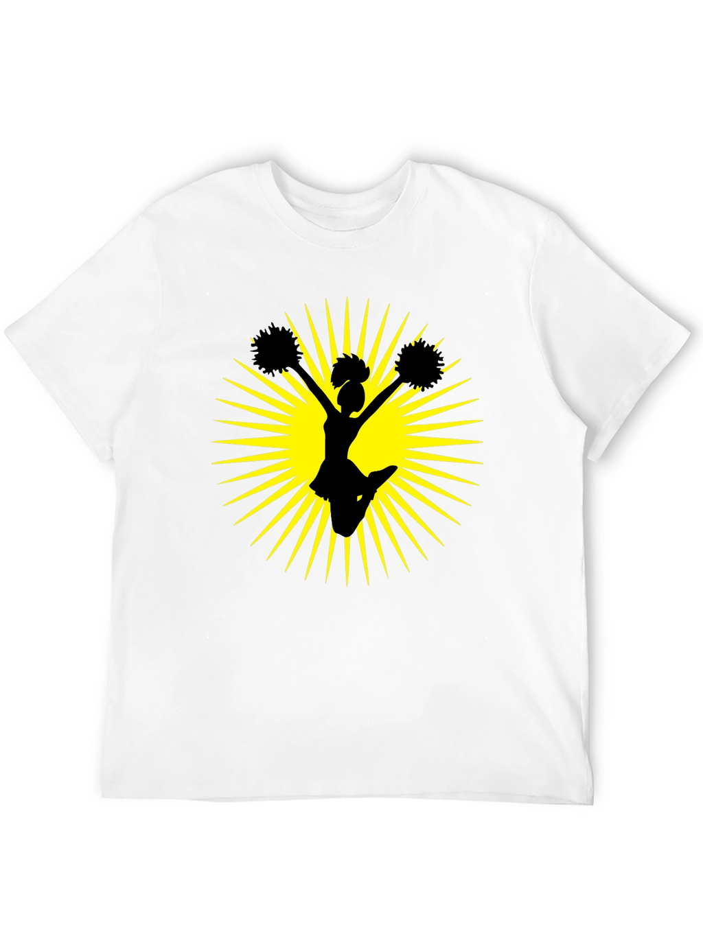 Cheerleader Graphic Black Tee