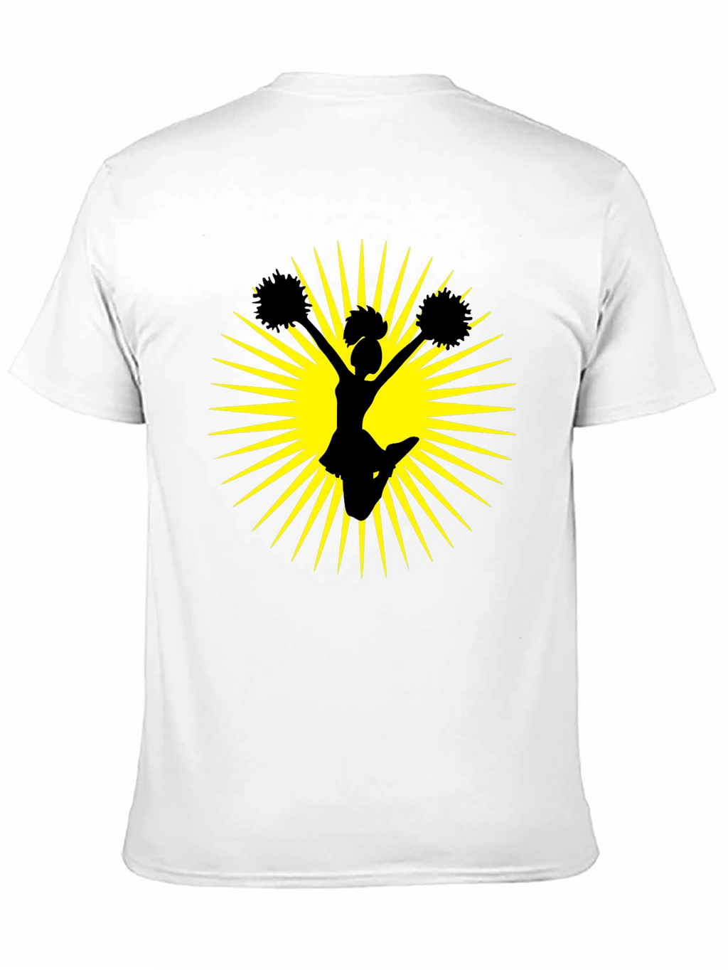 Cheerleader Graphic Black Tee