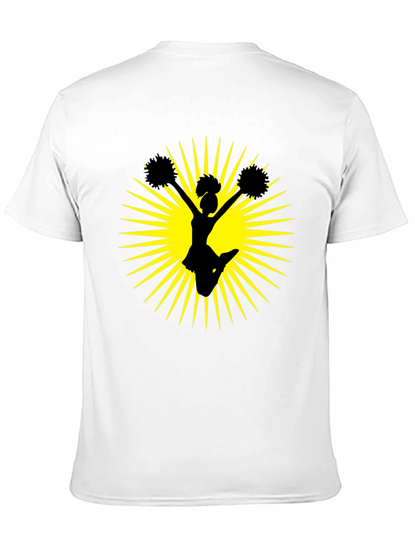 Cheerleader Graphic Black Tee