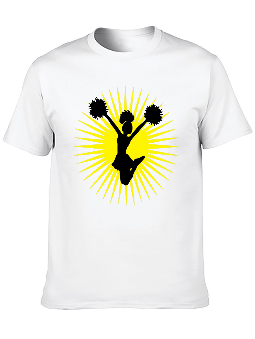 Cheerleader Graphic Black Tee