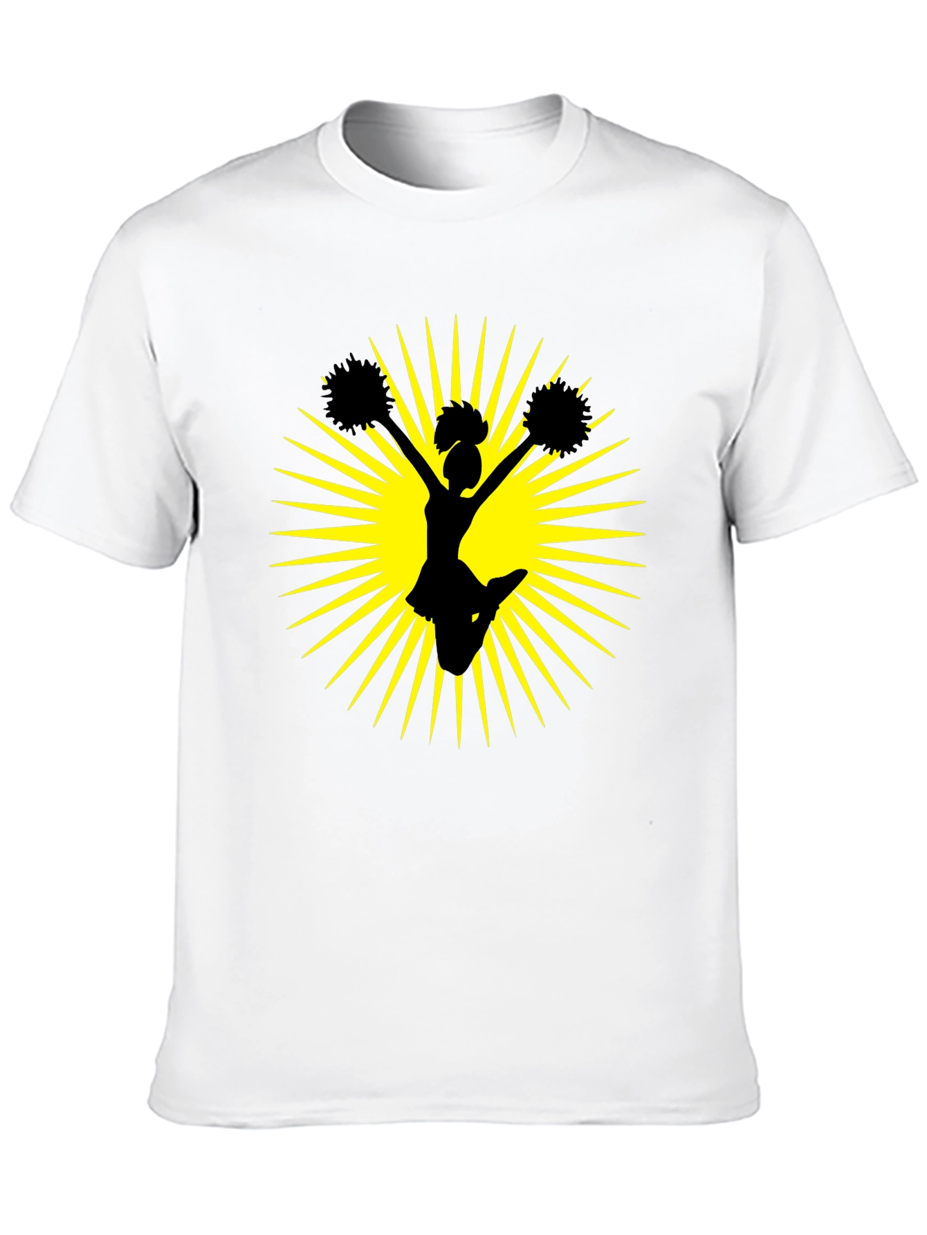 Cheerleader Graphic Black Tee