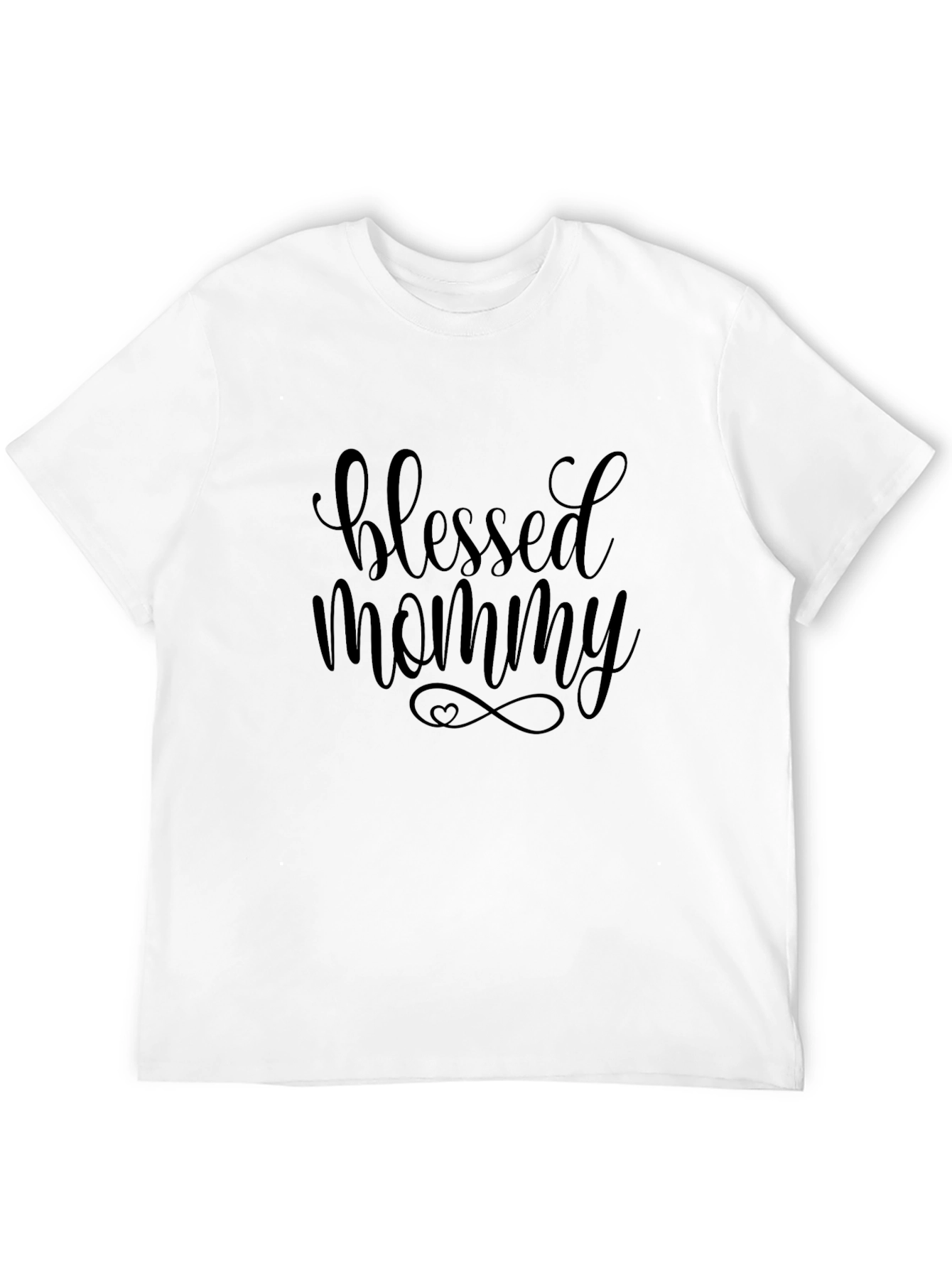 Blessed Mommy Black Graphic Tee Shirt