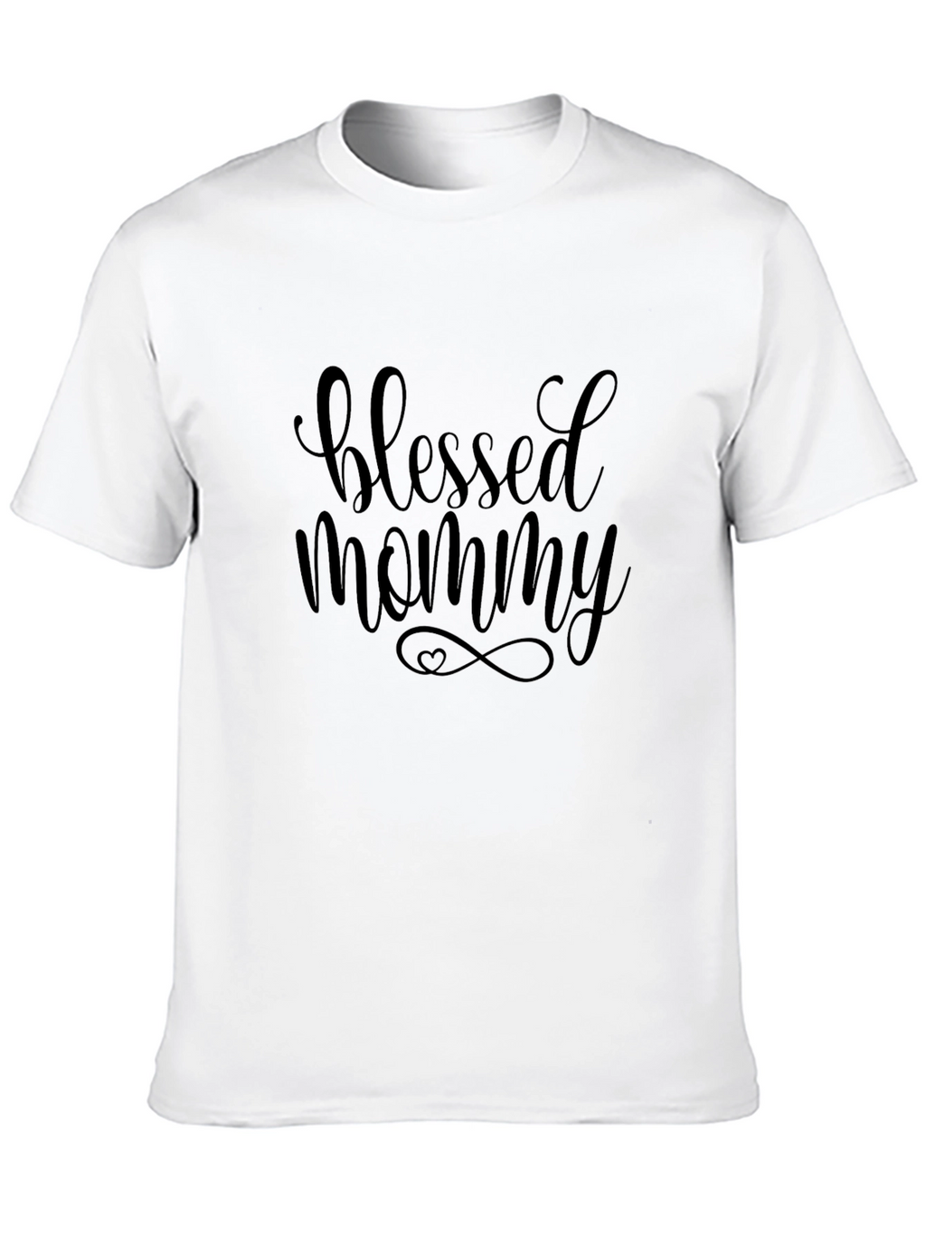 Blessed Mommy Black Graphic Tee Shirt