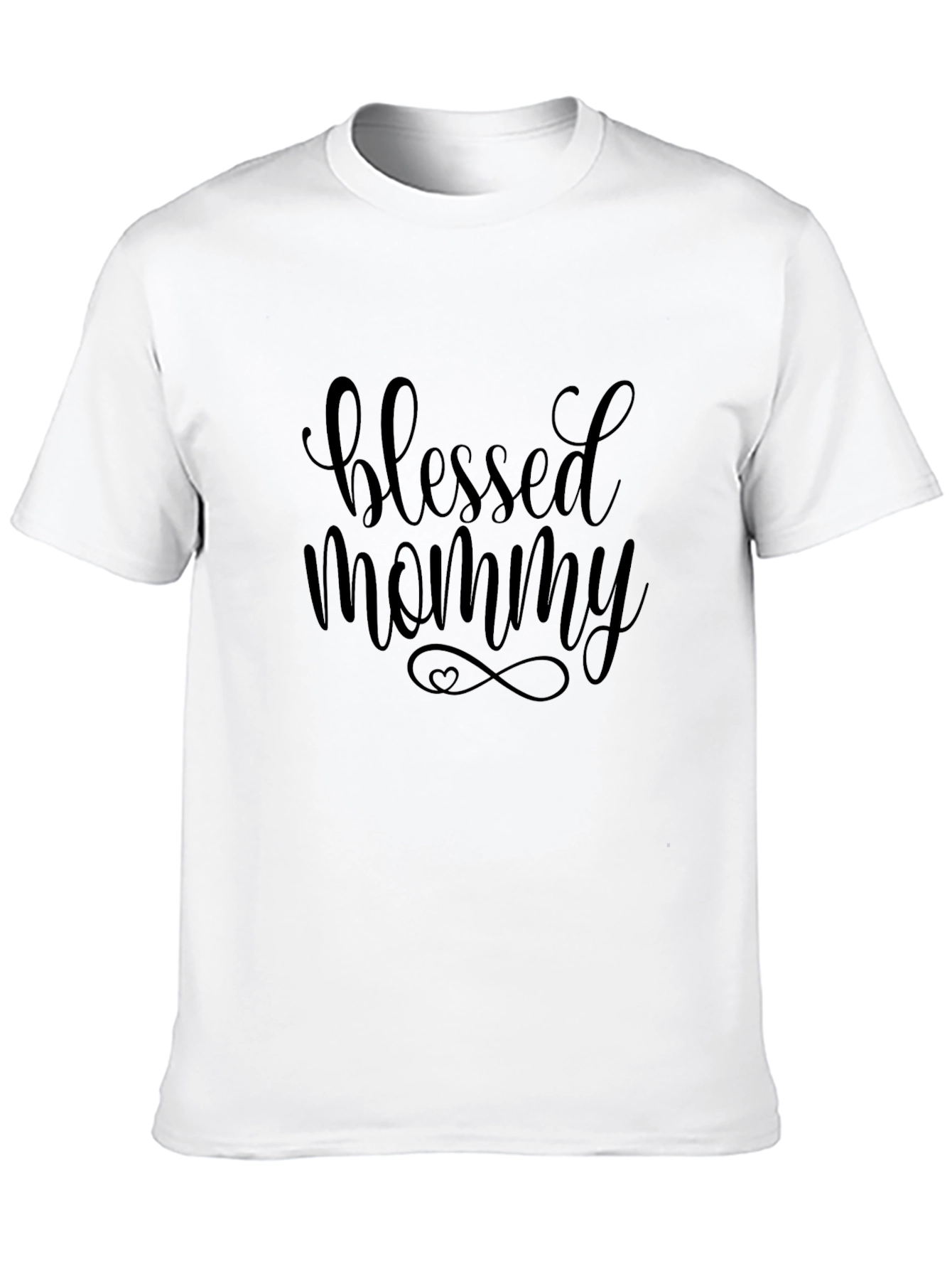 Blessed Mommy Black Graphic Tee Shirt