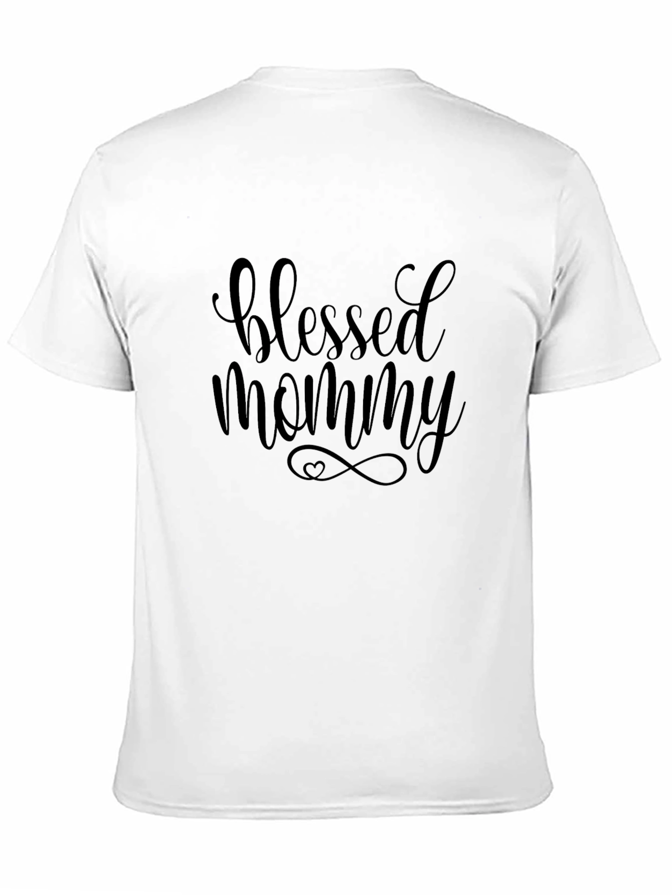 Blessed Mommy Black Graphic Tee Shirt