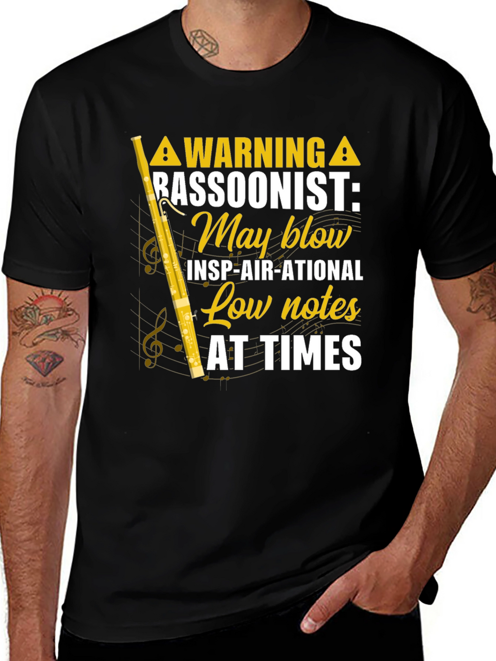 Bassoonist Warning Graphic Tee