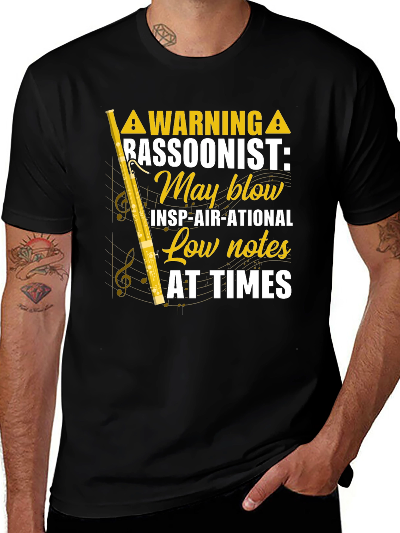 Bassoonist Warning Graphic Tee