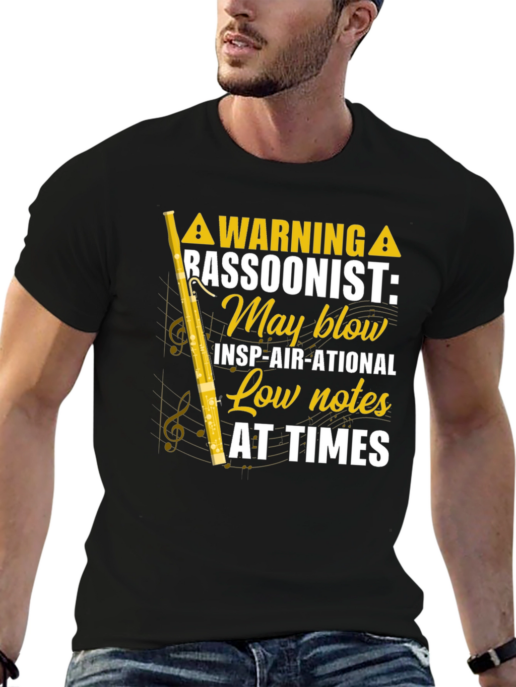 Bassoonist Warning Graphic Tee