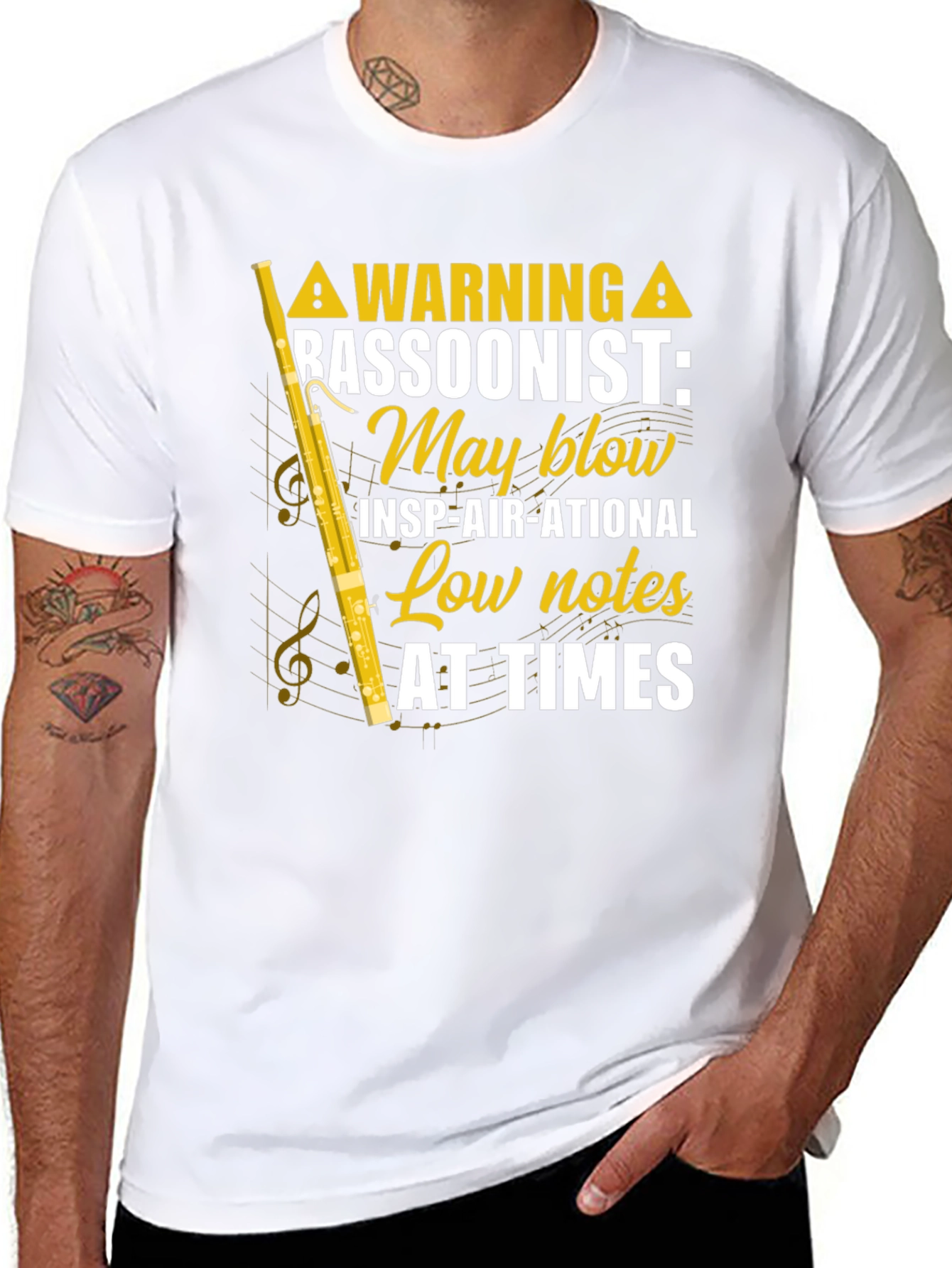 Bassoonist Warning Graphic Tee