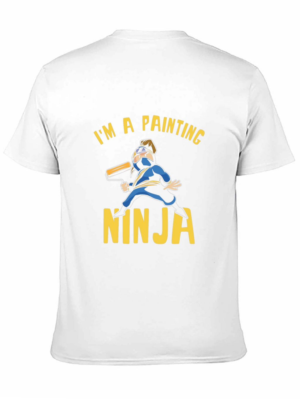 Painting Ninja Graphic T-Shirt - Black Cotton Tee