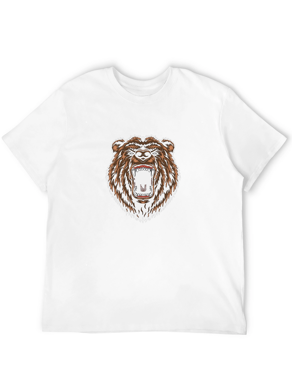 Roaring Bear Graphic Black T-Shirt