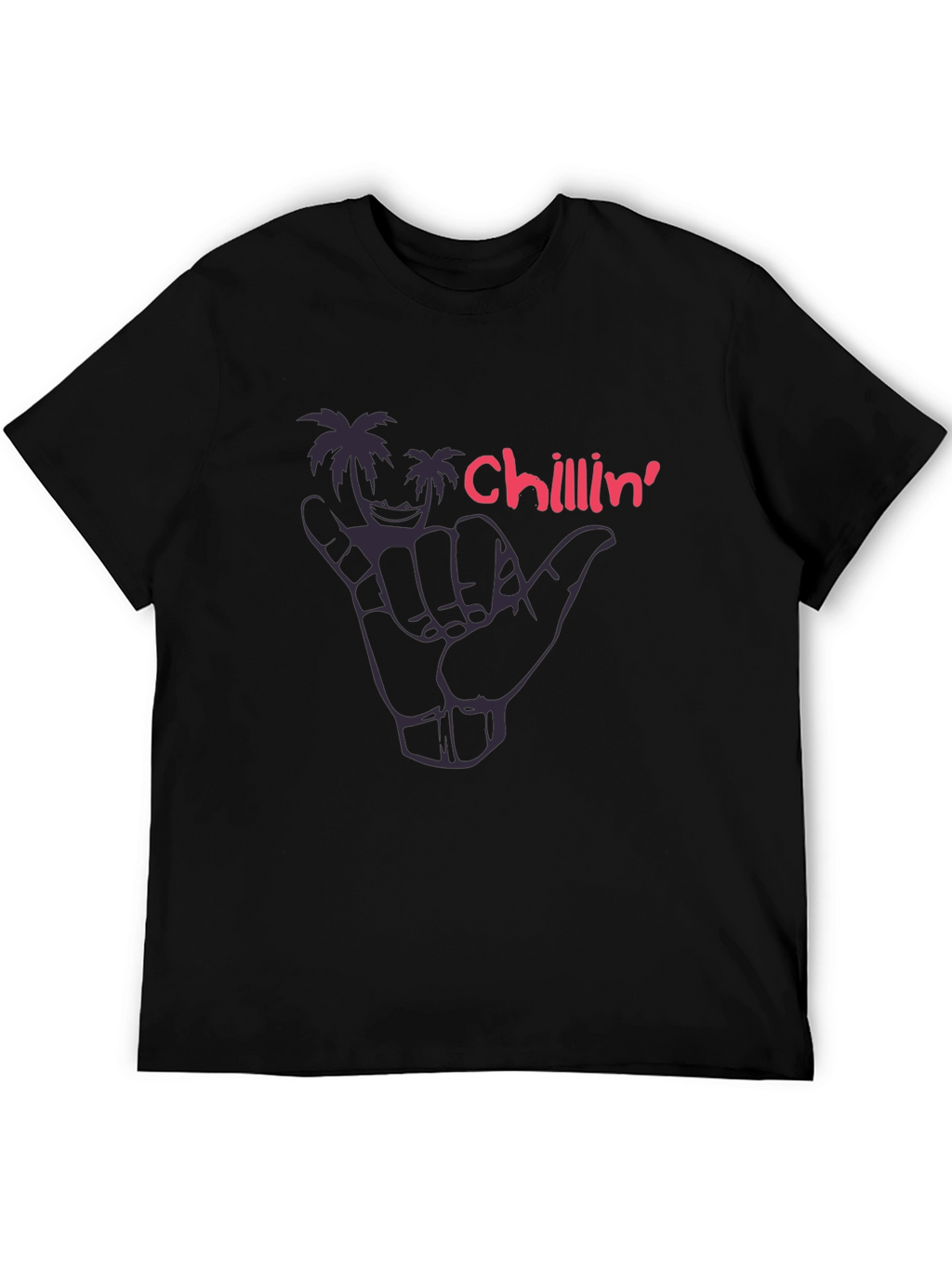 Chillin Palm Tree Graphic Tee - Hang Loose Style