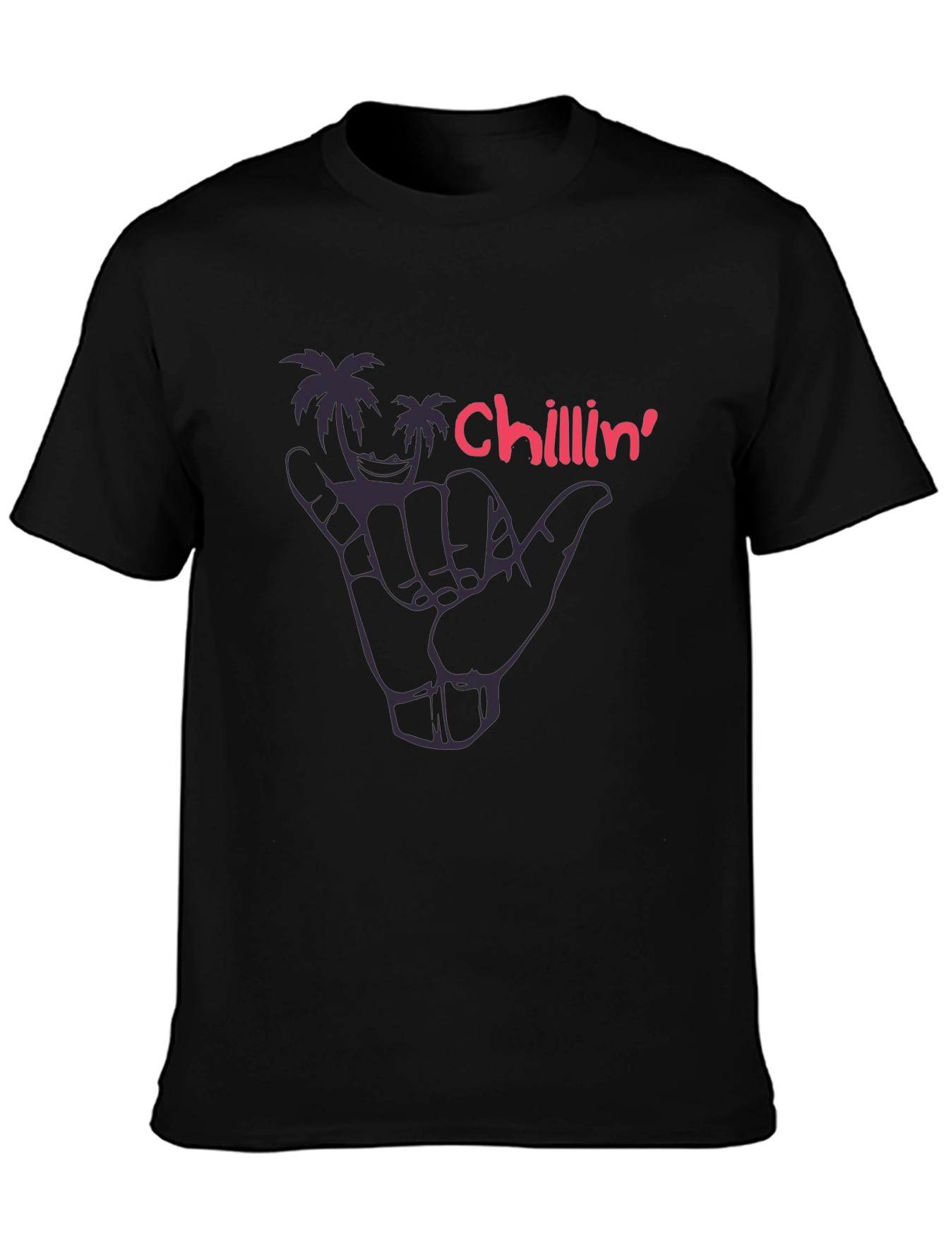 Chillin Palm Tree Graphic Tee - Hang Loose Style