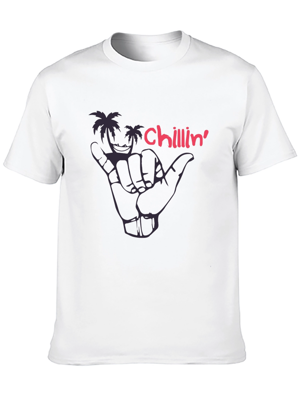 Chillin Palm Tree Graphic Tee - Hang Loose Style