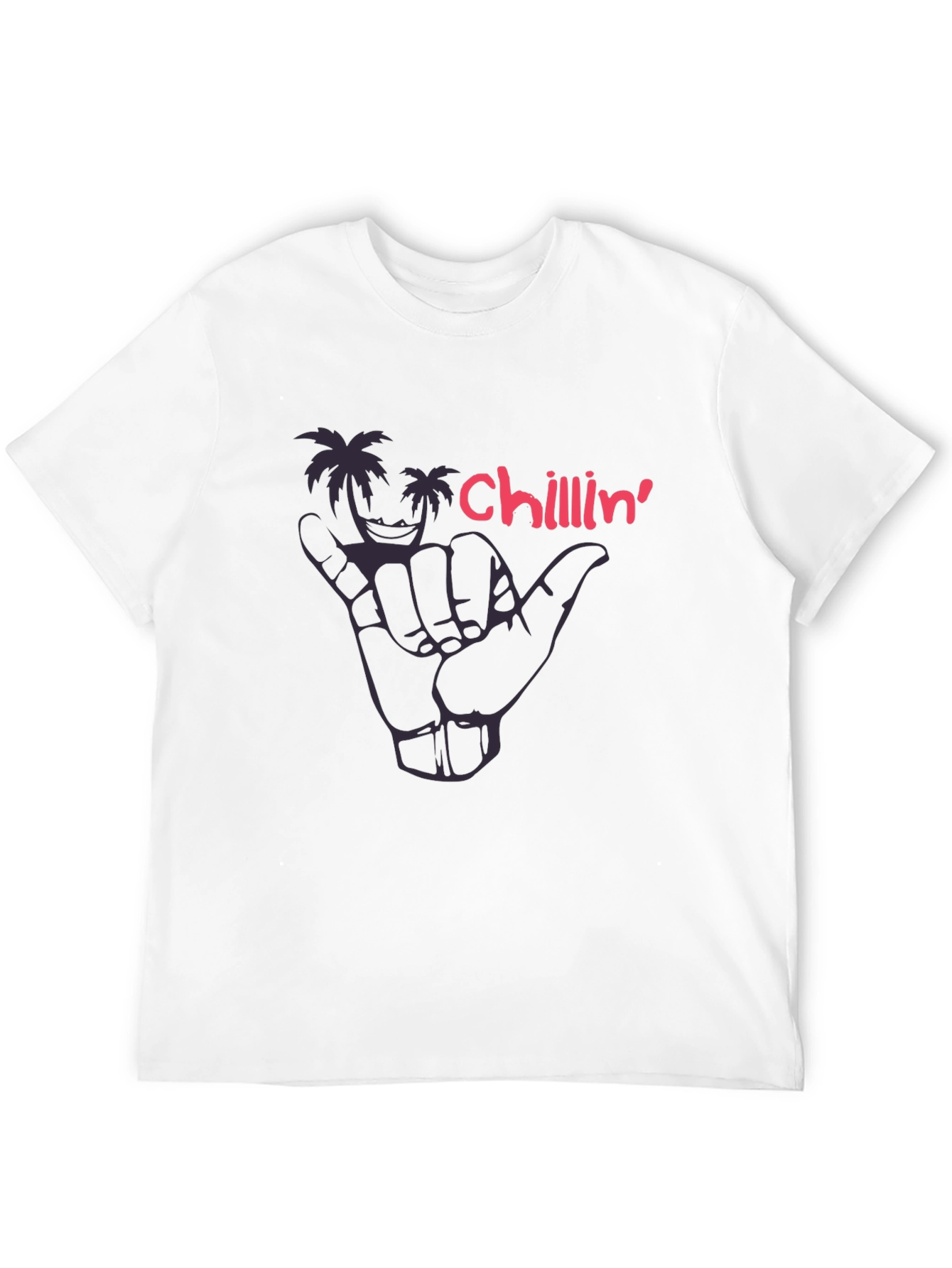Chillin Palm Tree Graphic Tee - Hang Loose Style