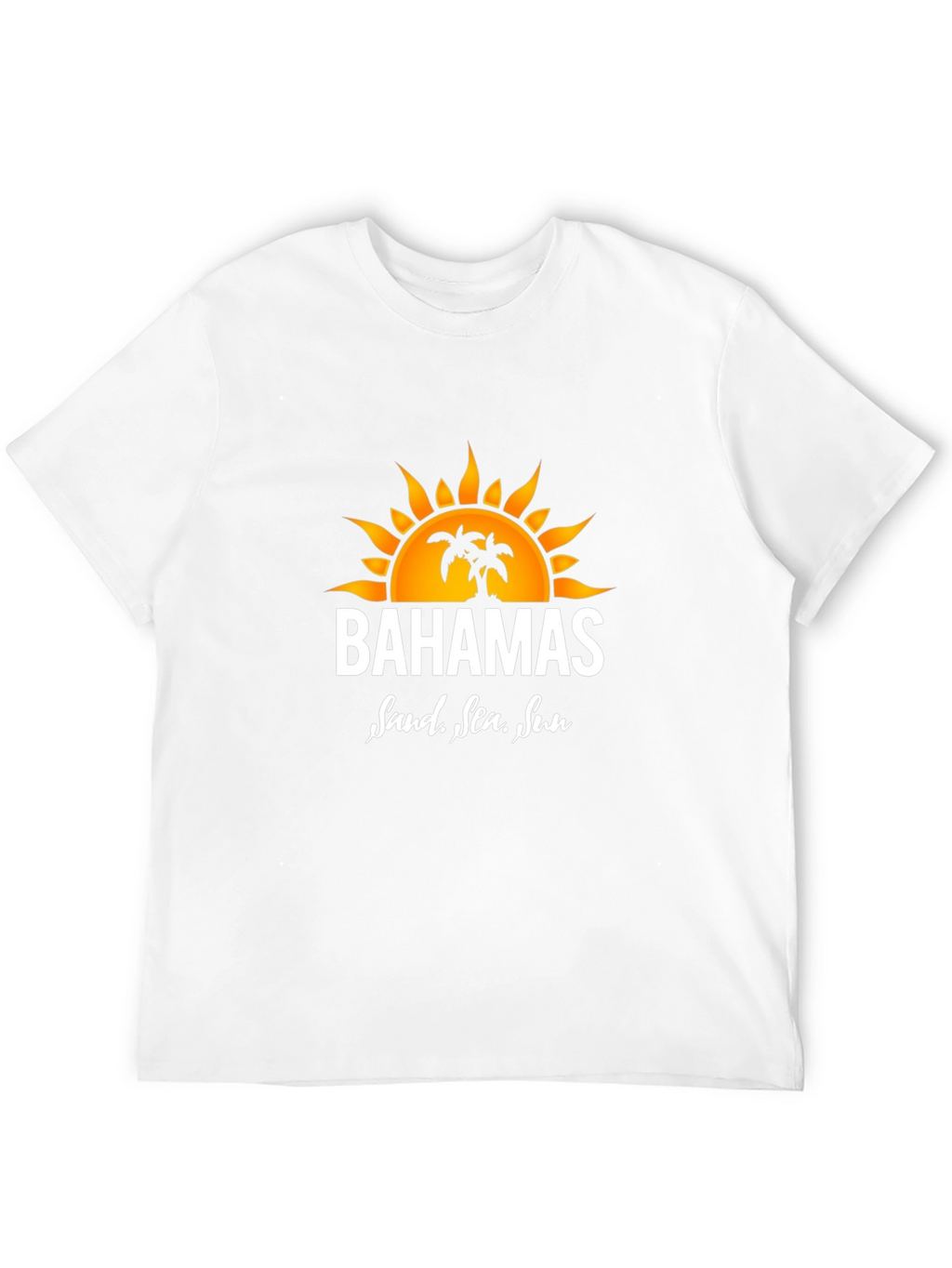 Bahamas Sand Sea Sun Graphic Tee - Black