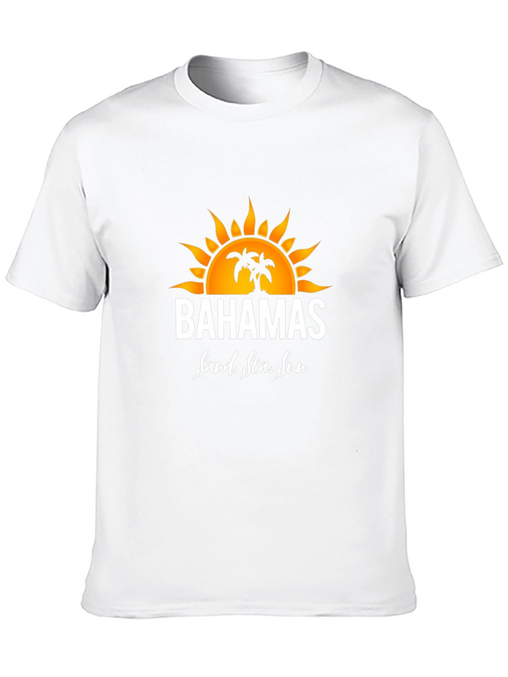 Bahamas Sand Sea Sun Graphic Tee - Black