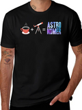 Astronomer T-Shirt | Coffee + Telescope = Awesome