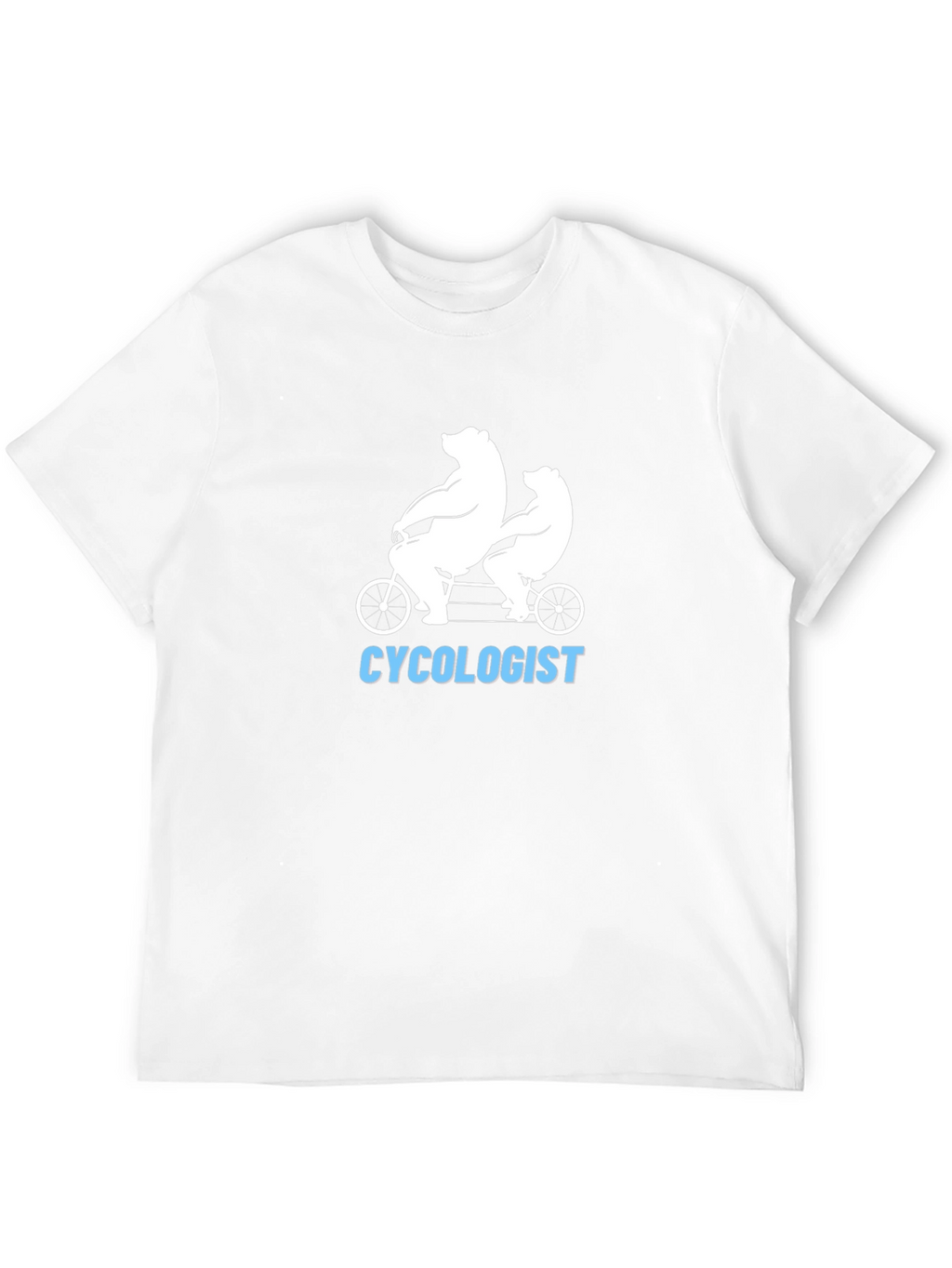 Cycolologist T-Shirt - Bear Tandem Bike Tee