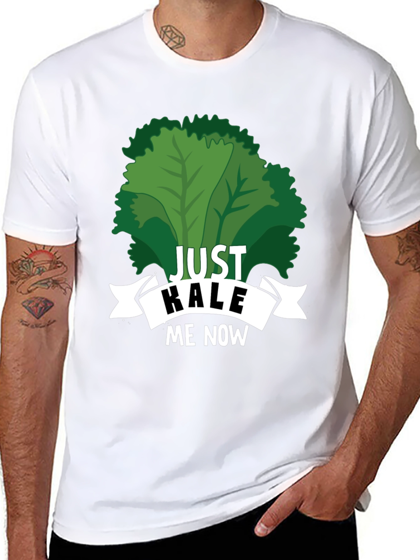 Just Kale Me Now Funny Vegan T-Shirt
