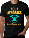 Aqua Aerobics Happy Hour Graphic T-Shirt