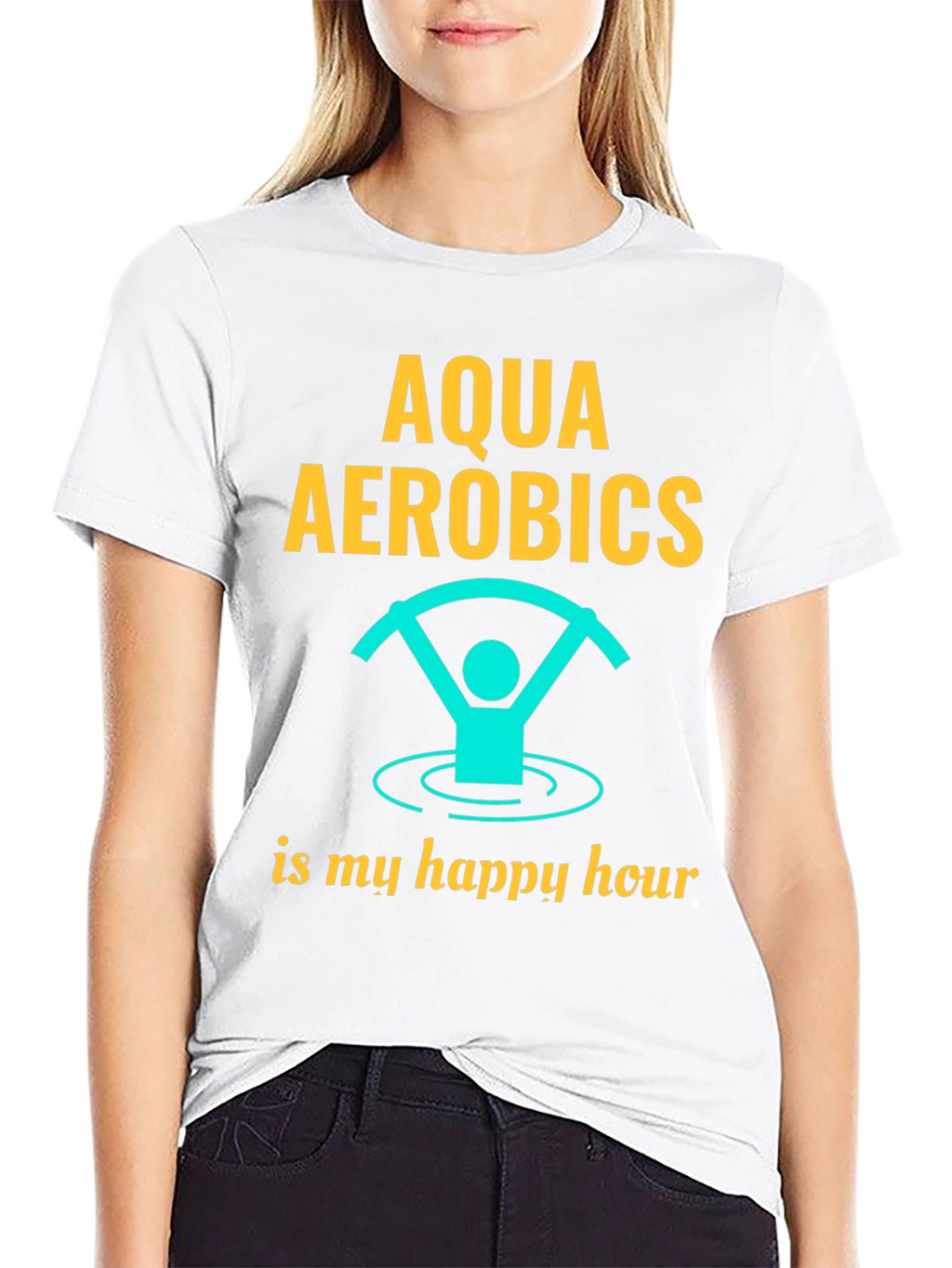 Aqua Aerobics Happy Hour Graphic T-Shirt