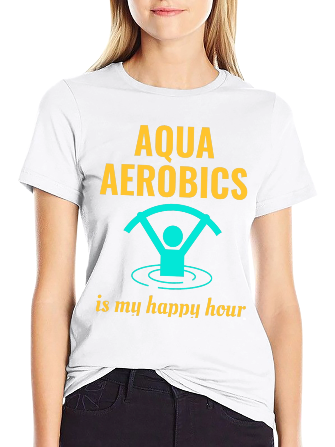 Aqua Aerobics Happy Hour Graphic T-Shirt