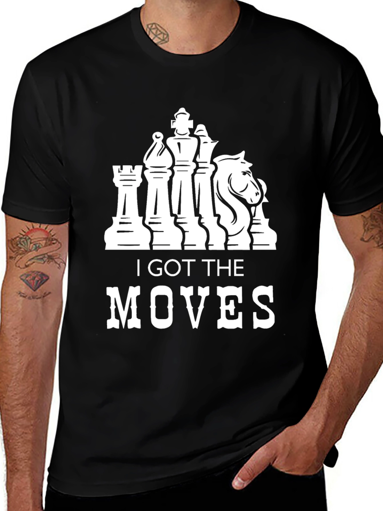 Chess Moves Graphic T-Shirt - Strategy & Style!