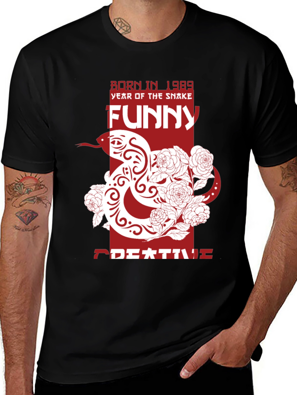 Year of the Snake Funny Graphic T-Shirt