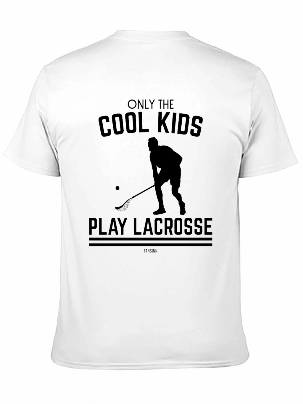 Cool Kids Play Lacrosse T-Shirt - Black Cotton Tee