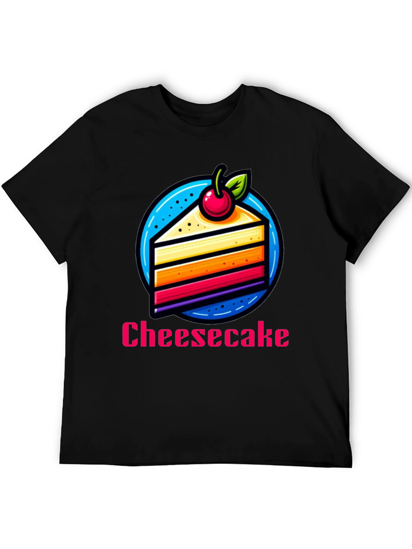 Cheesecake Slice Graphic T-Shirt - Fun Dessert Tee