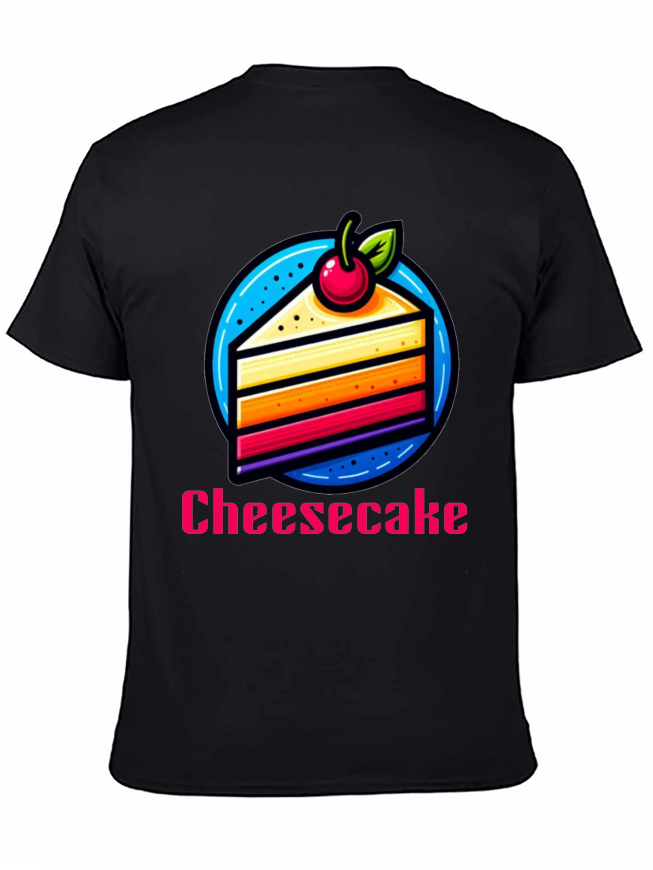 Cheesecake Slice Graphic T-Shirt - Fun Dessert Tee