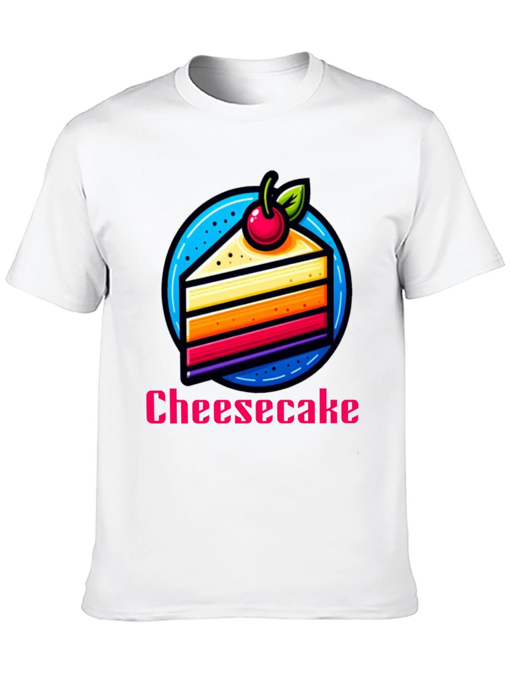Cheesecake Slice Graphic T-Shirt - Fun Dessert Tee