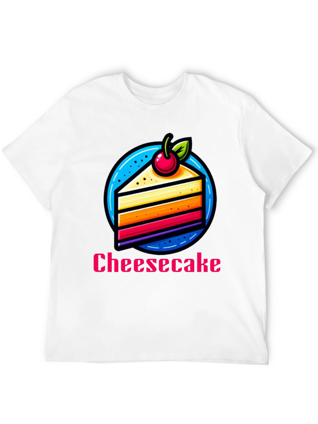 Cheesecake Slice Graphic T-Shirt - Fun Dessert Tee