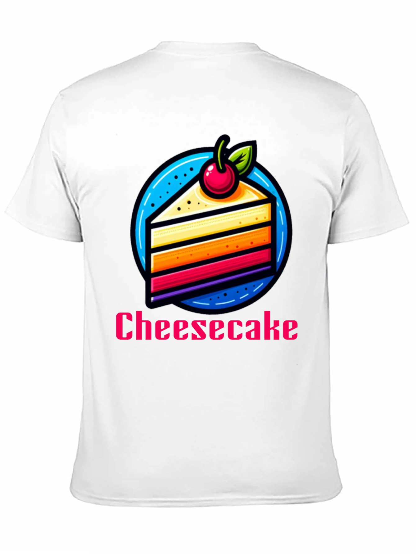 Cheesecake Slice Graphic T-Shirt - Fun Dessert Tee