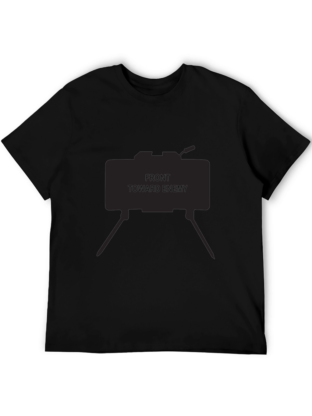Front Toward Enemy Graphic Tee - Black