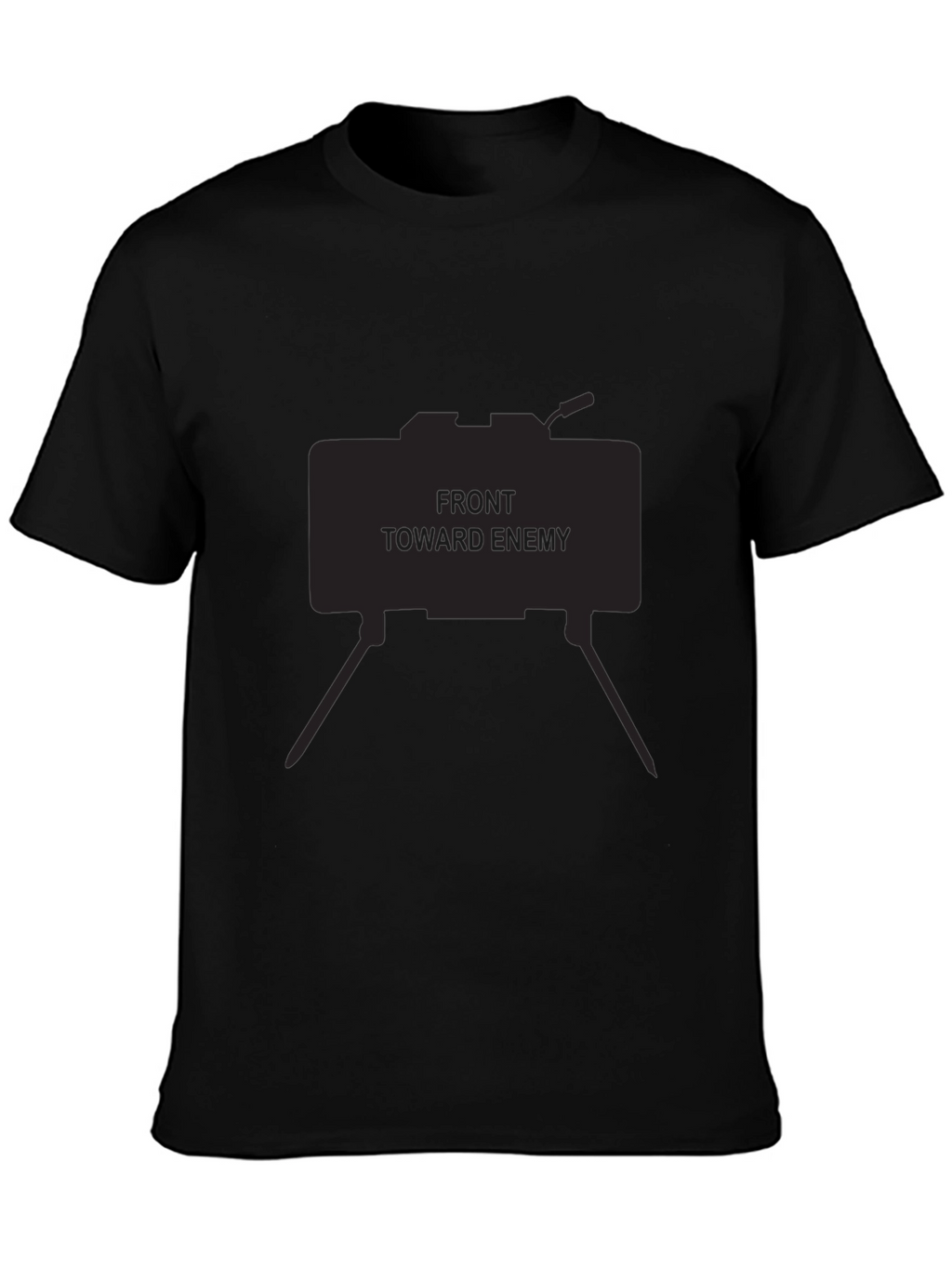 Front Toward Enemy Graphic Tee - Black