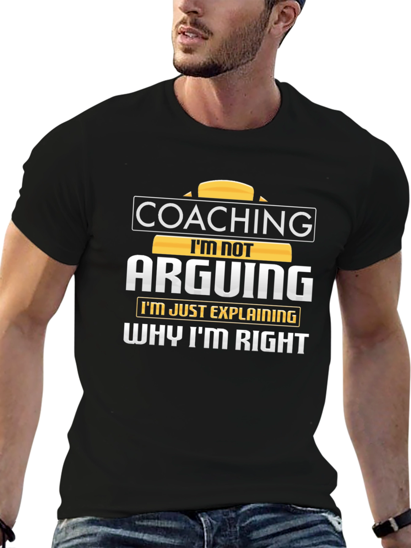 Coaching Im Not Arguing Mens Black T-Shirt