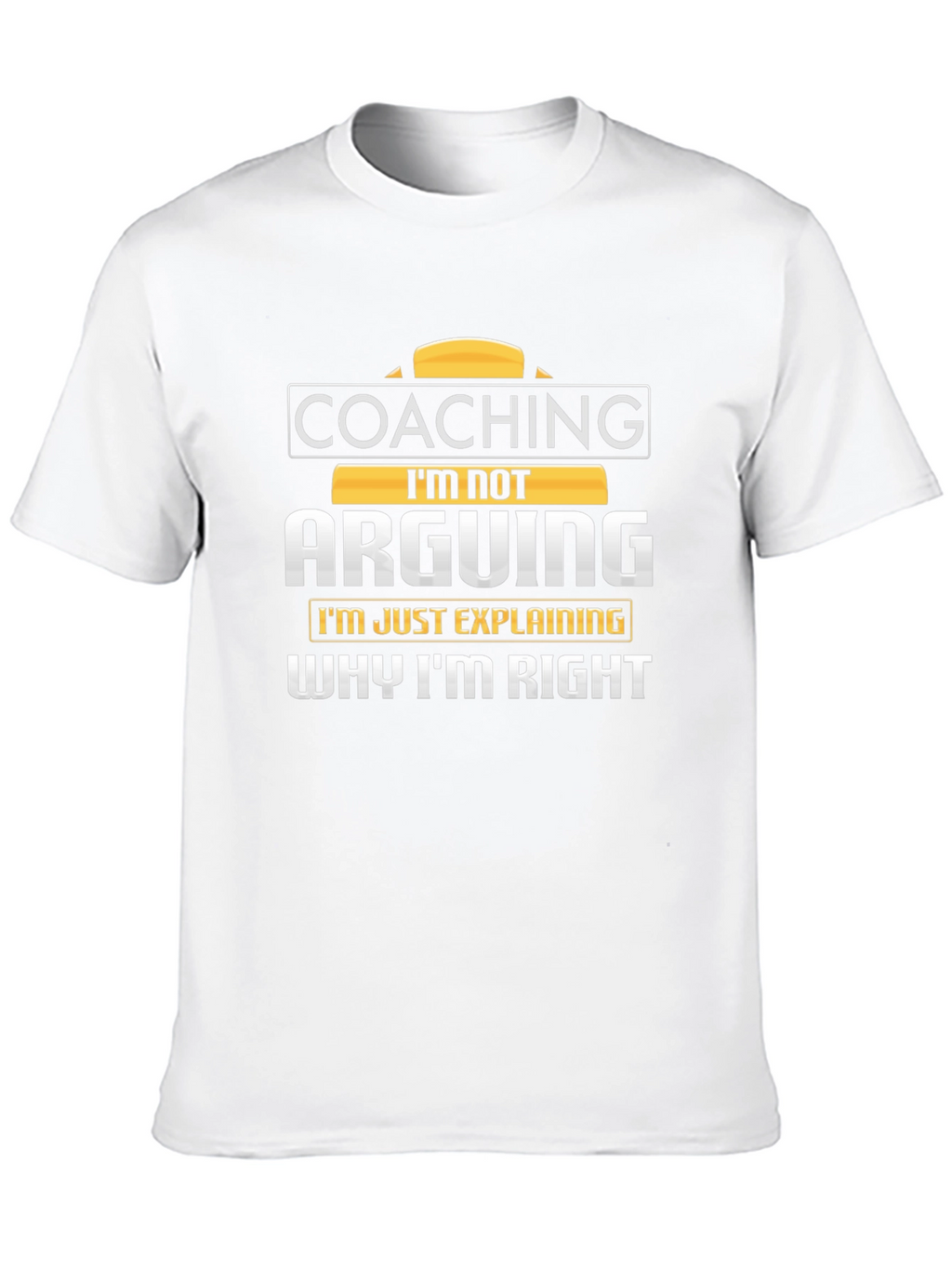 Coaching Im Not Arguing Mens Black T-Shirt