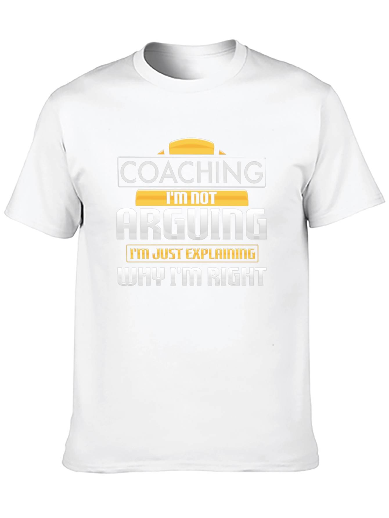 Coaching Im Not Arguing Mens Black T-Shirt