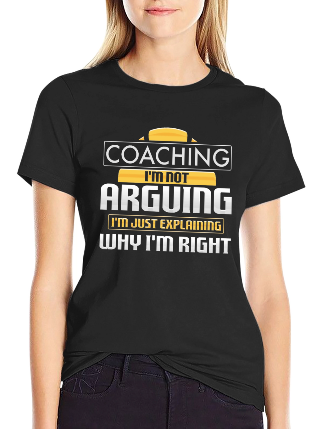 Coaching Im Not Arguing Mens Black T-Shirt
