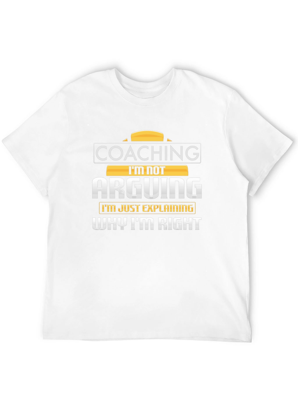 Coaching Im Not Arguing Mens Black T-Shirt