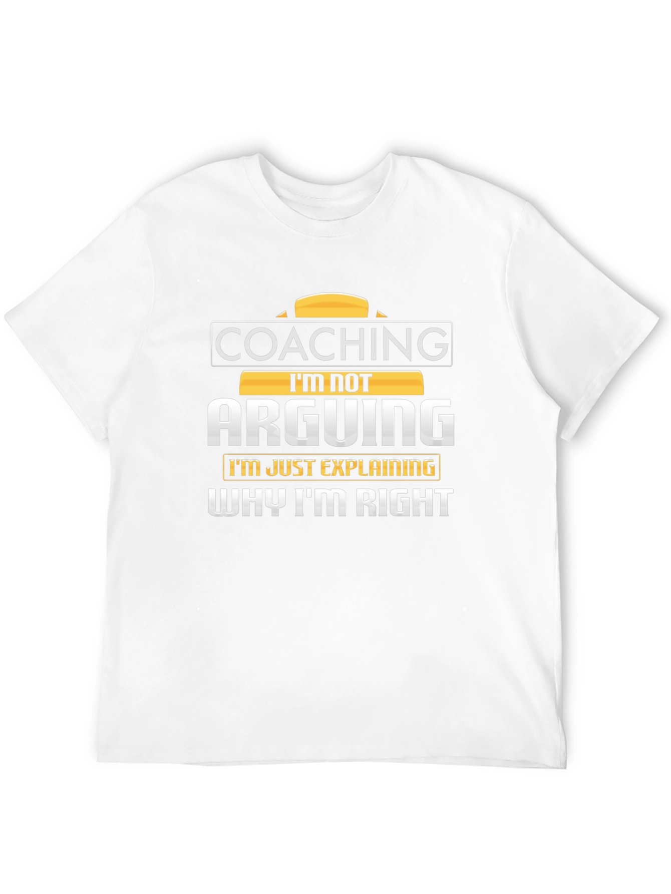 Coaching Im Not Arguing Mens Black T-Shirt